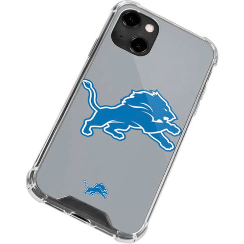 NFL Detroit Lions Large Logo iPhone 14 Clear Case