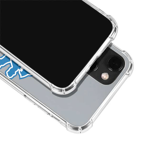 NFL Detroit Lions Large Logo iPhone 14 Plus Clear Case