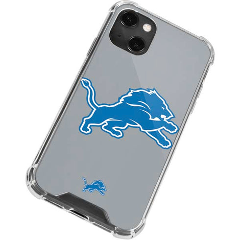 NFL Detroit Lions Large Logo iPhone 15 Plus Clear Case
