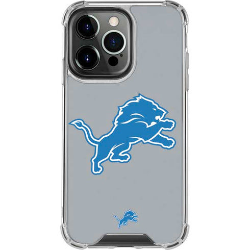 NFL Detroit Lions Large Logo iPhone 14 Pro Clear Case