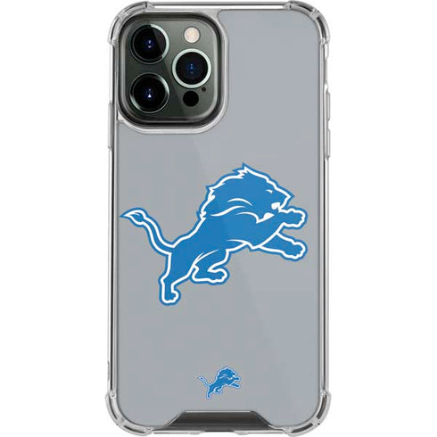 NFL Detroit Lions Large Logo iPhone 14 Pro Max Clear Case