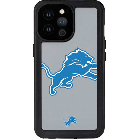 NFL Detroit Lions Large Logo iPhone 14 Pro Max Waterproof Case
