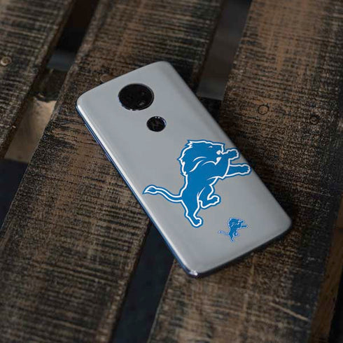 NFL Detroit Lions Large Logo Moto E5 Plus Skin