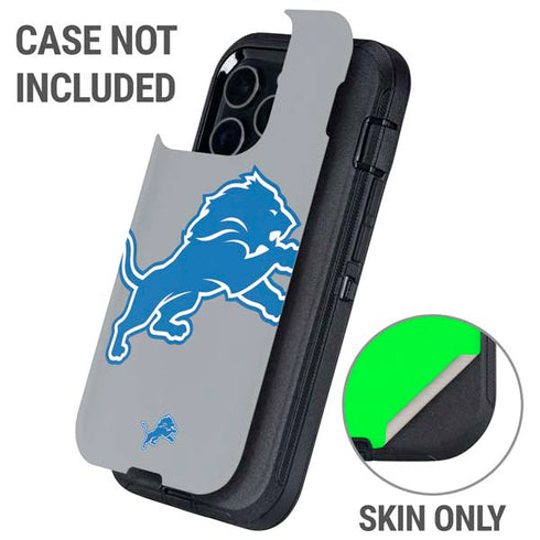 NFL Detroit Lions Large Logo Otterbox Defender iPhone Skin