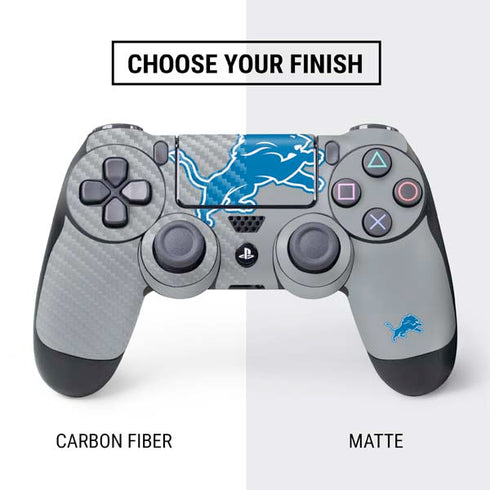 NFL Detroit Lions Large Logo PS4 Controller Skin