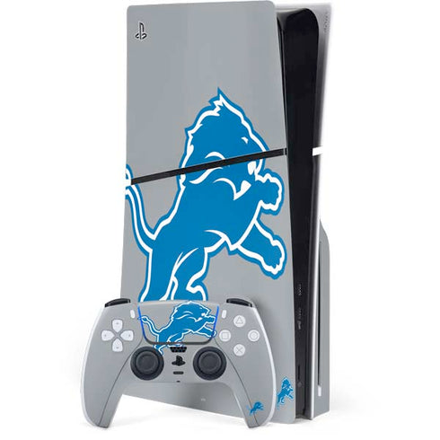NFL Detroit Lions Large Logo PS5 Slim Disk Bundle Skin