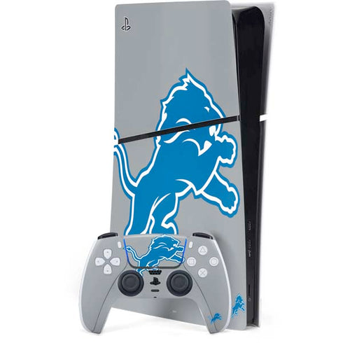 NFL Detroit Lions Large Logo PS5 Slim Digital Edition Bundle Skin