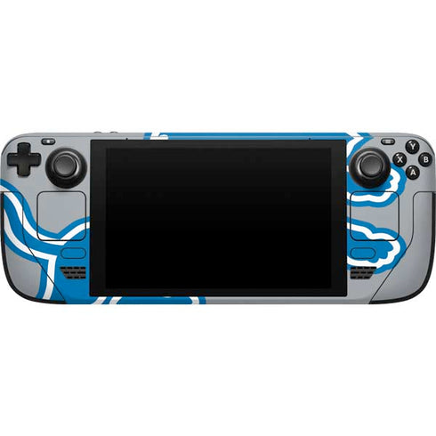 NFL Detroit Lions Large Logo Steam Deck Handheld Gaming Computer Skin