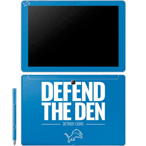 NFL Detroit Lions Team Motto Galaxy Book 12in Skin