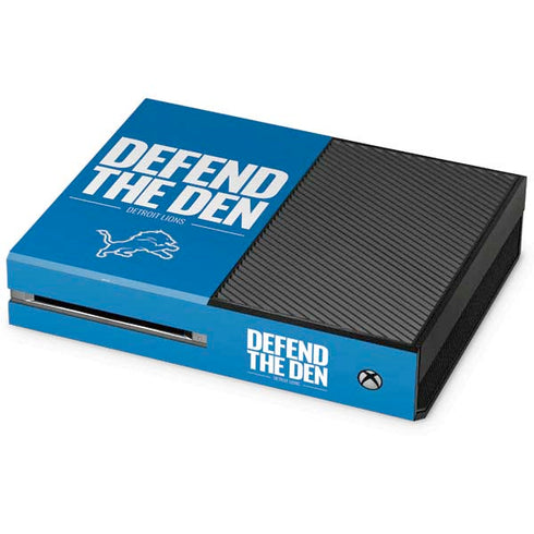 NFL Detroit Lions Team Motto Xbox One Console Skin
