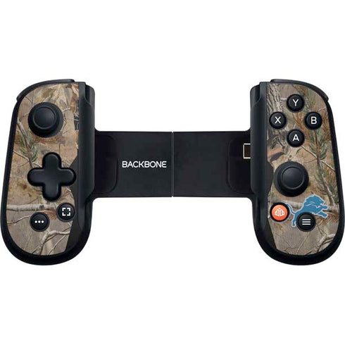 NFL Detroit Lions Realtree AP Camo Backbone One for iPhone Game Controller Skin