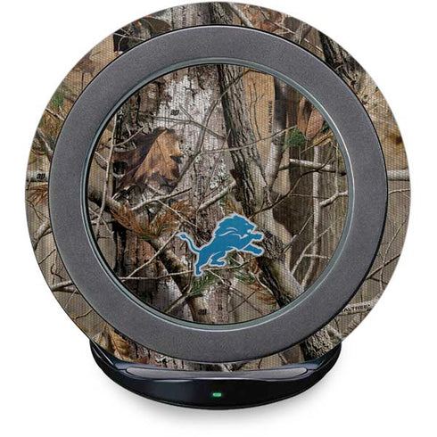 NFL Detroit Lions Realtree AP Camo Fast Charge Wireless Charging Stand Skin