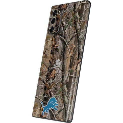 NFL Detroit Lions Realtree AP Camo Galaxy Note20 5G Skin