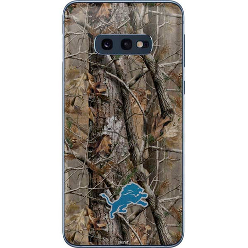 NFL Detroit Lions Realtree AP Camo Galaxy S10e Skin