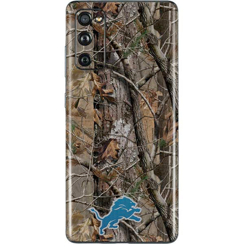 NFL Detroit Lions Realtree AP Camo Galaxy S20 Fan Edition Skin