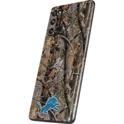 NFL Detroit Lions Realtree AP Camo Galaxy S20 Fan Edition Skin