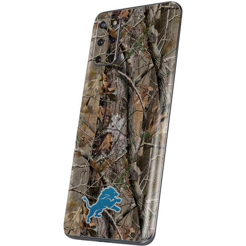NFL Detroit Lions Realtree AP Camo Galaxy S20 Plus Skin