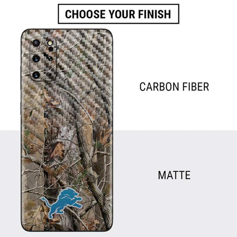 NFL Detroit Lions Realtree AP Camo Galaxy S20 Plus Skin