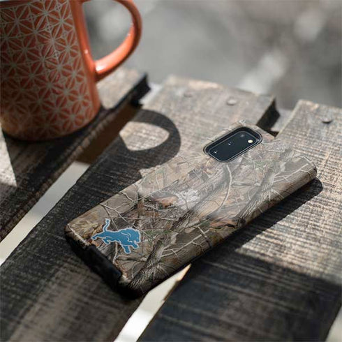 NFL Detroit Lions Realtree AP Camo Galaxy S20 Pro Case