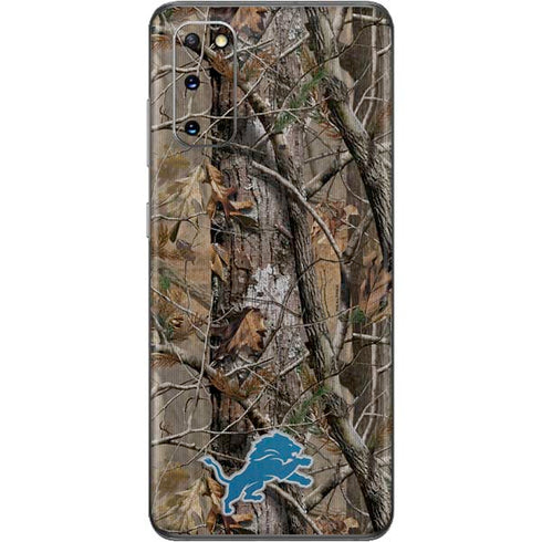 NFL Detroit Lions Realtree AP Camo Galaxy S20 Skin