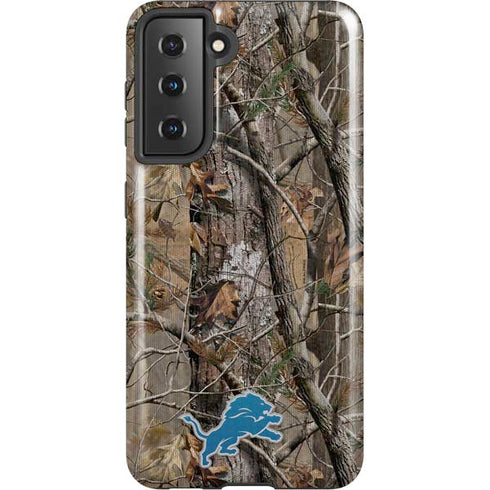 NFL Detroit Lions Realtree AP Camo Galaxy S21 5G Pro Case