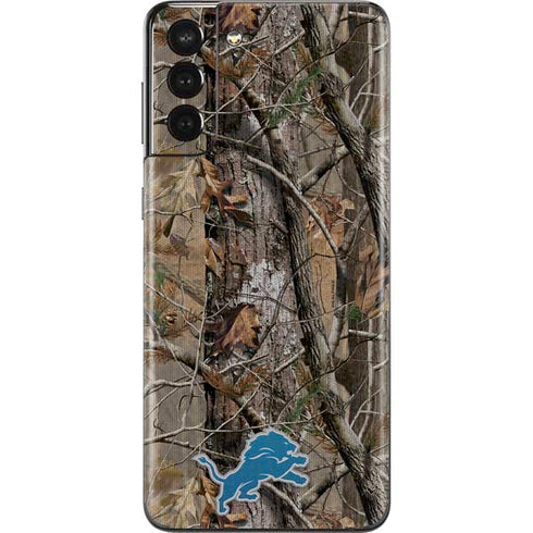 NFL Detroit Lions Realtree AP Camo Galaxy S21 Plus 5G Skin