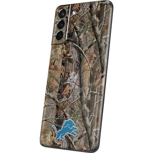 NFL Detroit Lions Realtree AP Camo Galaxy S21 Plus 5G Skin