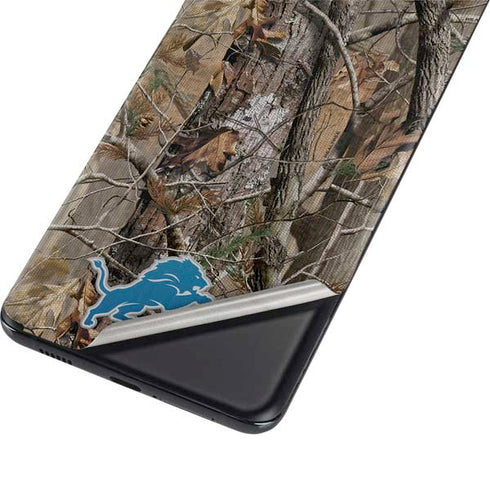 NFL Detroit Lions Realtree AP Camo Galaxy S21 Plus 5G Skin