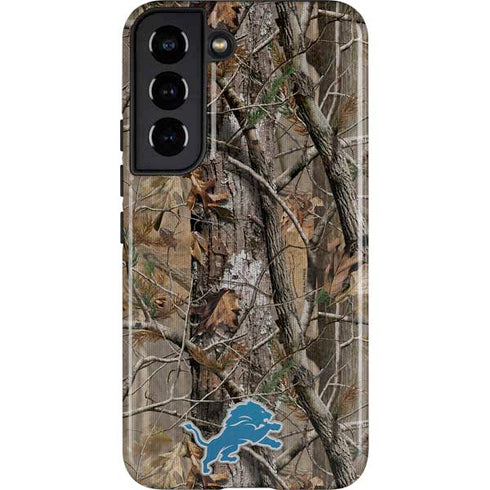NFL Detroit Lions Realtree AP Camo Galaxy S22 Pro Case