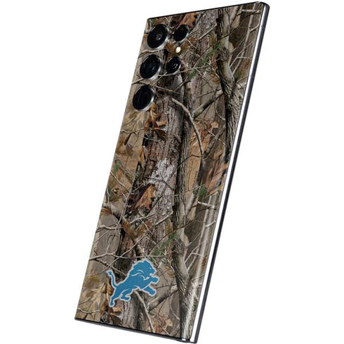 NFL Detroit Lions Realtree AP Camo Galaxy S22 Ultra Skin