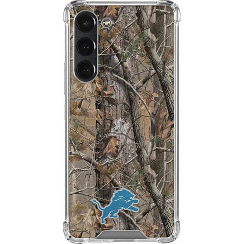 NFL Detroit Lions Realtree AP Camo Galaxy S23 Plus Clear Case