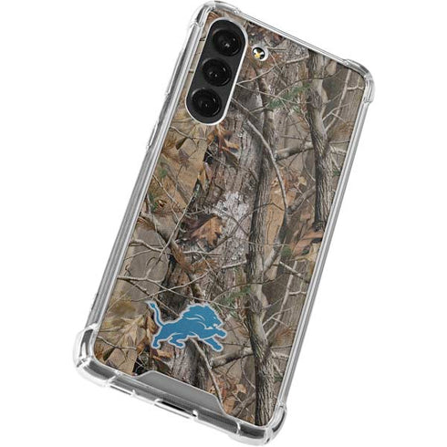NFL Detroit Lions Realtree AP Camo Galaxy S23 Plus Clear Case