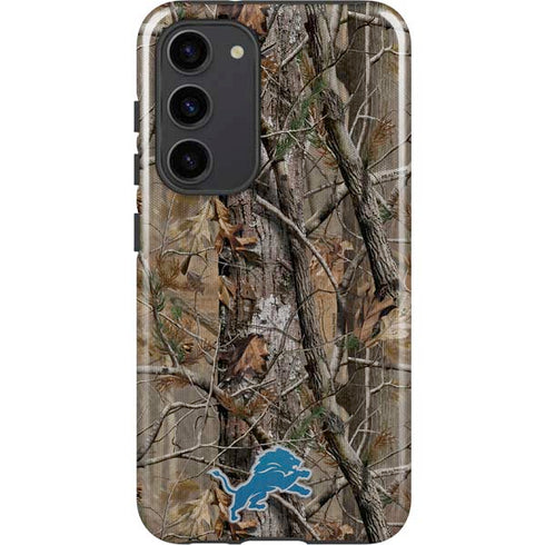 NFL Detroit Lions Realtree AP Camo Galaxy S23 Plus Pro Case