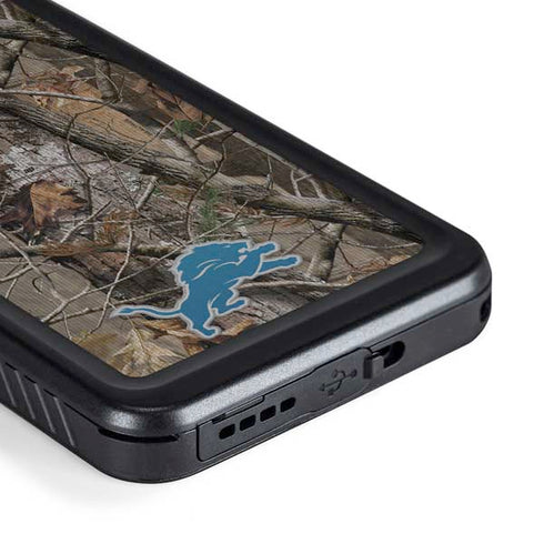 NFL Detroit Lions Realtree AP Camo Galaxy S23 Plus Waterproof Case