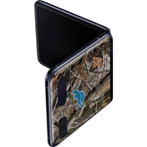 NFL Detroit Lions Realtree AP Camo Galaxy Z Flip Skin