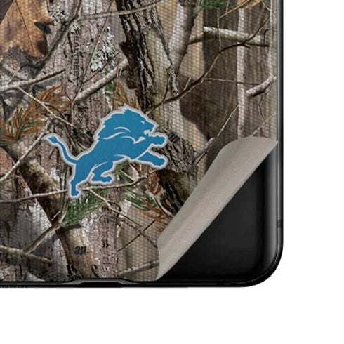 NFL Detroit Lions Realtree AP Camo Galaxy Z Flip Skin