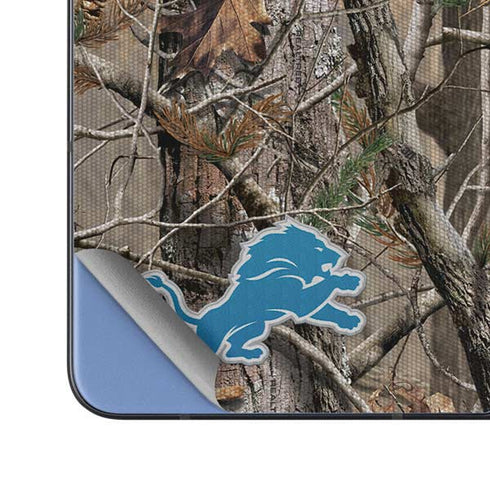 NFL Detroit Lions Realtree AP Camo Galaxy Z Fold5 5G Skin