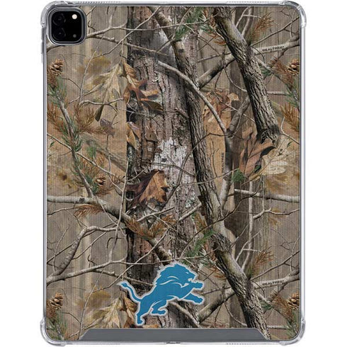 NFL Detroit Lions Realtree AP Camo iPad Pro 12.9in (2020) Clear Case