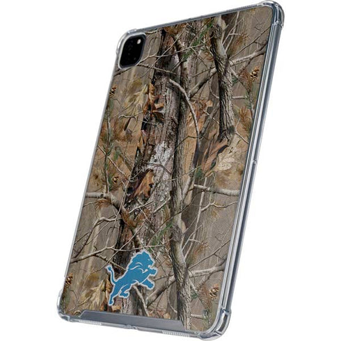 NFL Detroit Lions Realtree AP Camo iPad Pro 12.9in (2020) Clear Case