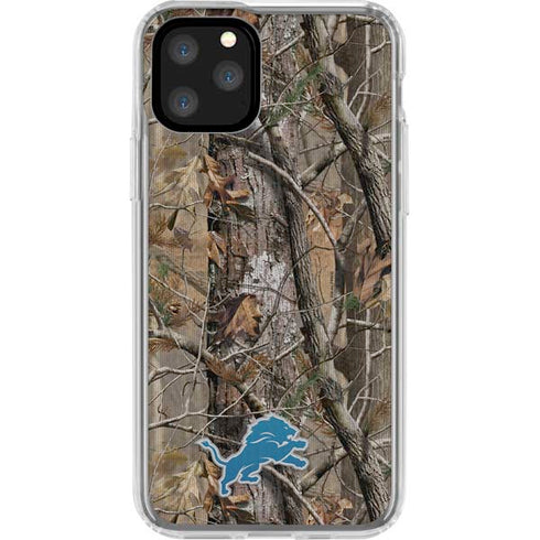 NFL Detroit Lions Realtree AP Camo iPhone 11 Pro Clear Case