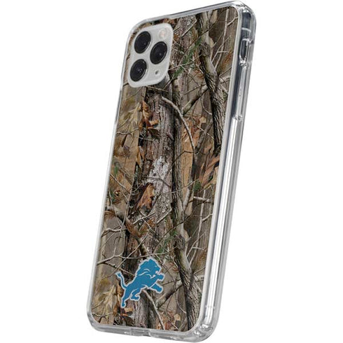 NFL Detroit Lions Realtree AP Camo iPhone 11 Pro Clear Case