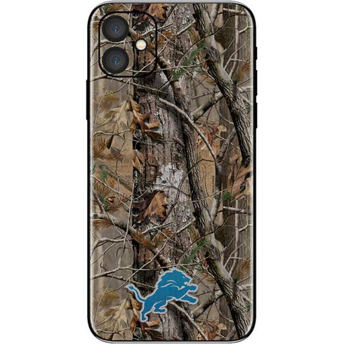 NFL Detroit Lions Realtree AP Camo iPhone 11 Skin