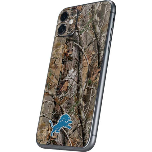 NFL Detroit Lions Realtree AP Camo iPhone 11 Skin