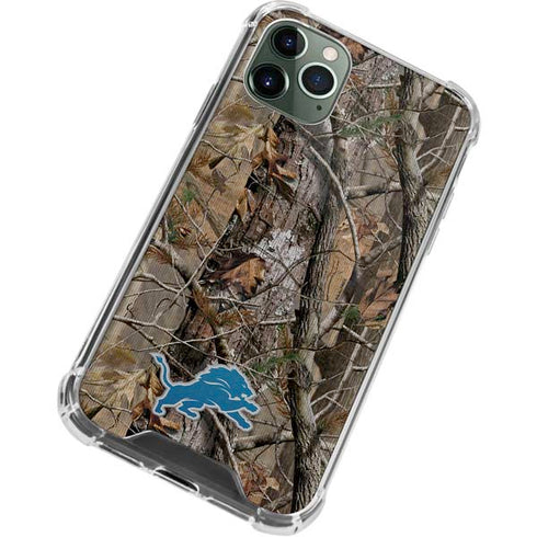 NFL Detroit Lions Realtree AP Camo iPhone 12 Pro Clear Case