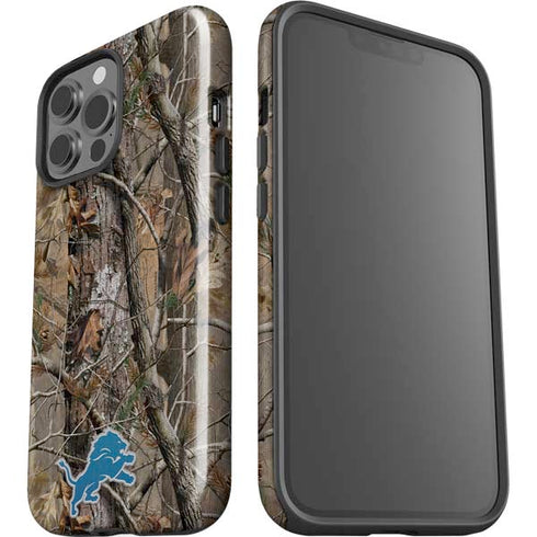 NFL Detroit Lions Realtree AP Camo iPhone 15 Pro Max Impact Case