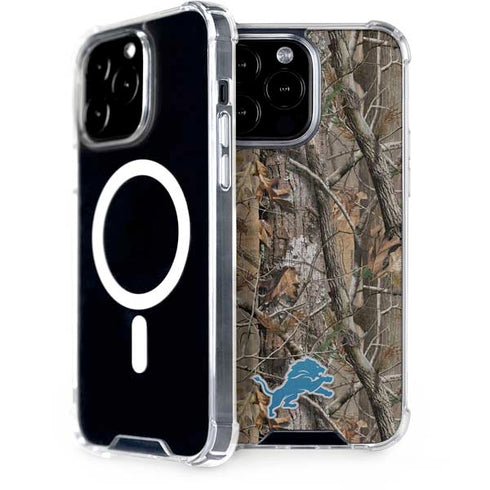 NFL Detroit Lions Realtree AP Camo iPhone 15 Pro Max MagSafe Case