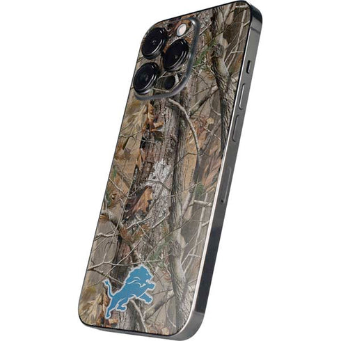 NFL Detroit Lions Realtree AP Camo iPhone 14 Pro Skin