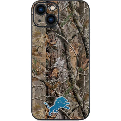 NFL Detroit Lions Realtree AP Camo iPhone 14 Skin