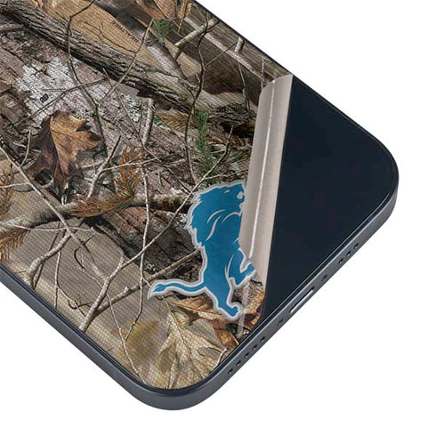 NFL Detroit Lions Realtree AP Camo iPhone 14 Skin
