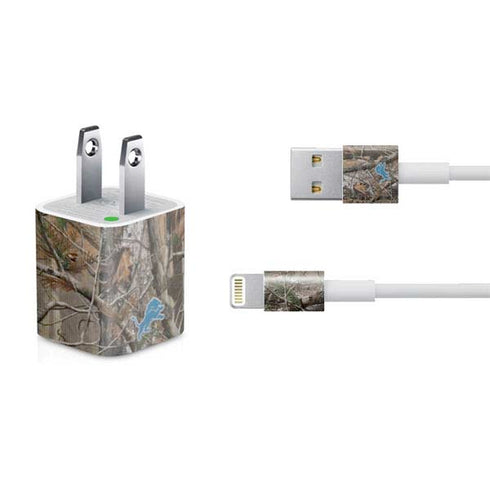 NFL Detroit Lions Realtree AP Camo iPhone Charger (5W USB) Skin